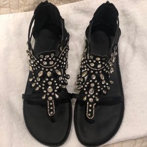 Torrid Size 10 Black Sandals